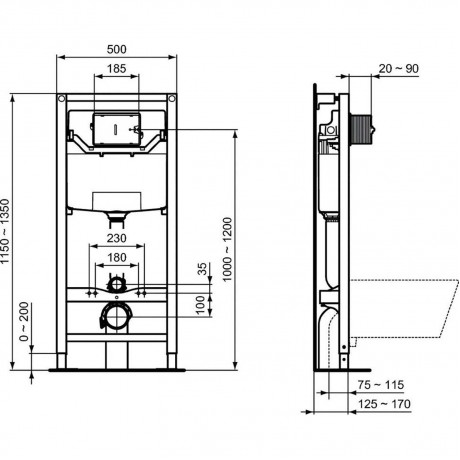 R027767 PROSYS 120P - Структура за Вграждане